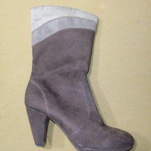 predictions suede high heels boots with zipper